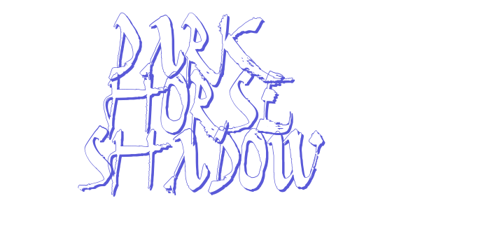 Dark Horse Shadow Font Download