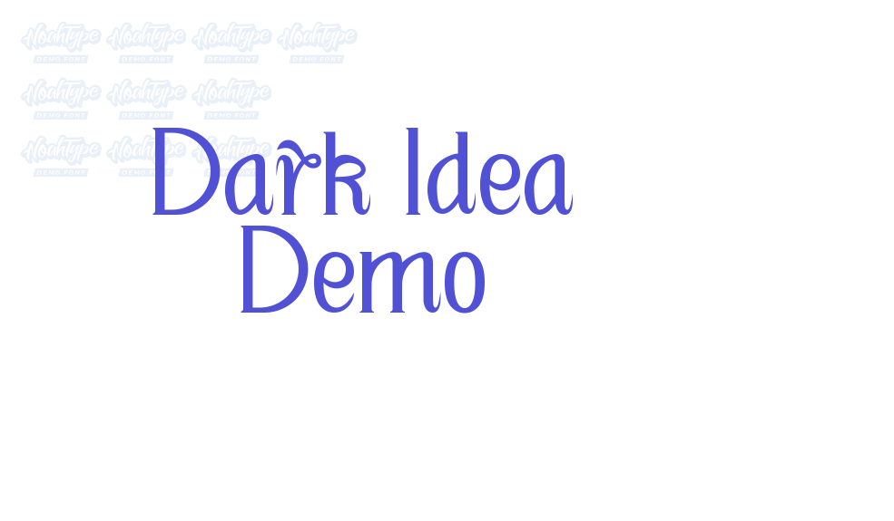 Dark Idea Demo-font-download