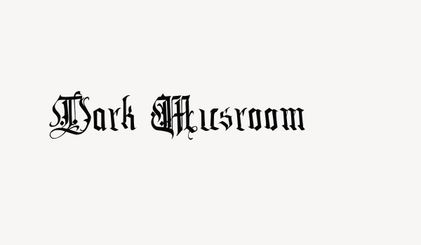 Dark Musroom Font