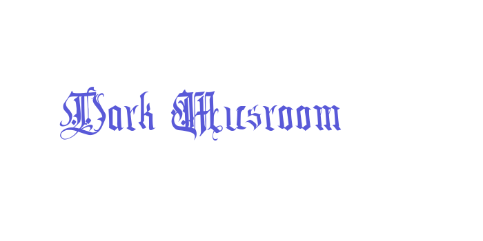 Dark Musroom Font Download