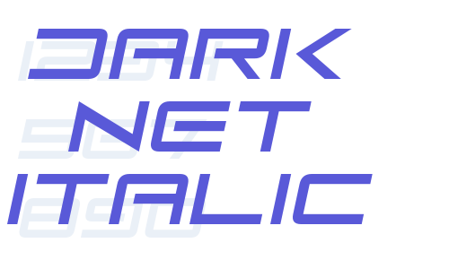 Dark Net Italic Font