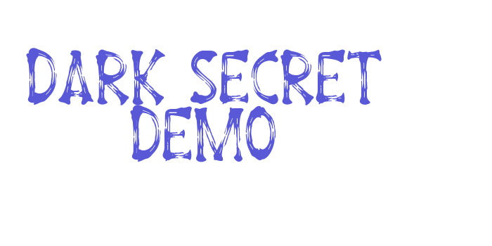 Dark Secret Demo Font Download