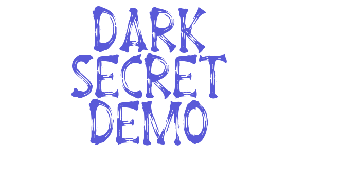 Dark Secret Demo Font