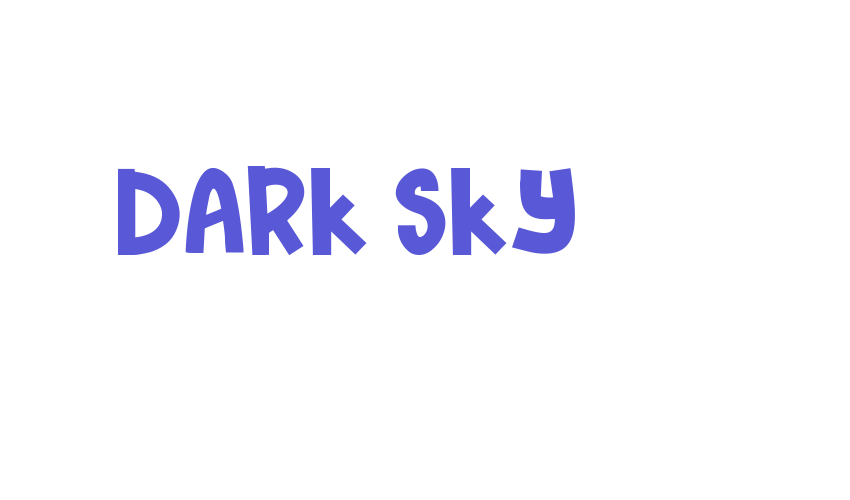 Dark Sky Font