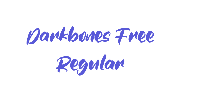 Darkbones Free Regular Font