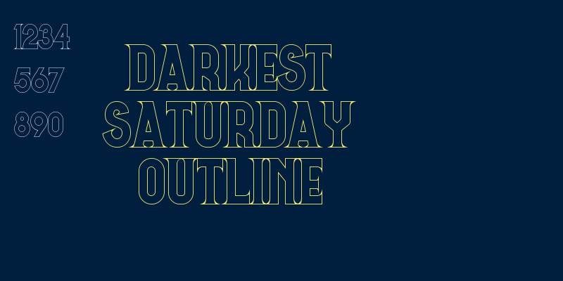 Darkest Saturday Outline