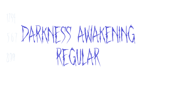 Darkness Awakening Regular font free