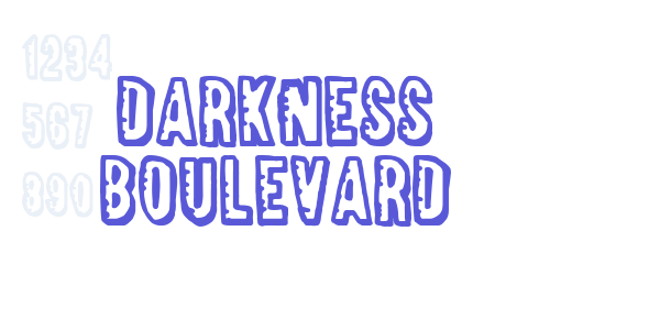 Darkness Boulevard font free