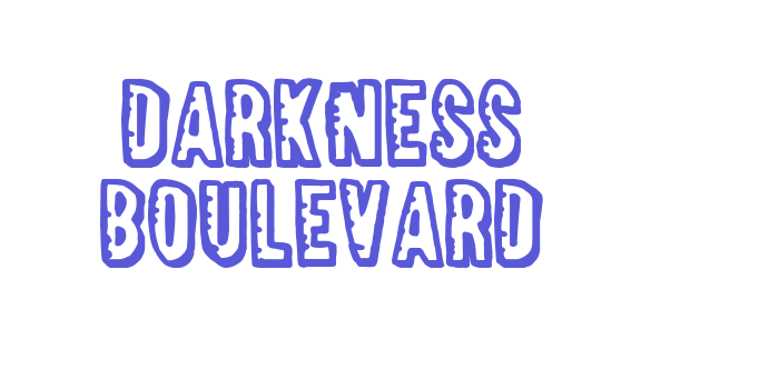 Darkness Boulevard Font