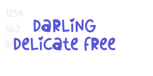 Darling Delicate Free font free