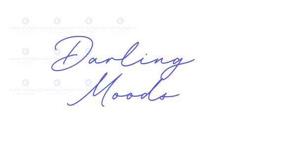 Darling Moods font