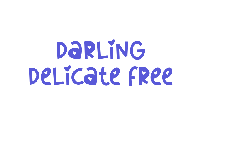 Darling Delicate Free Font