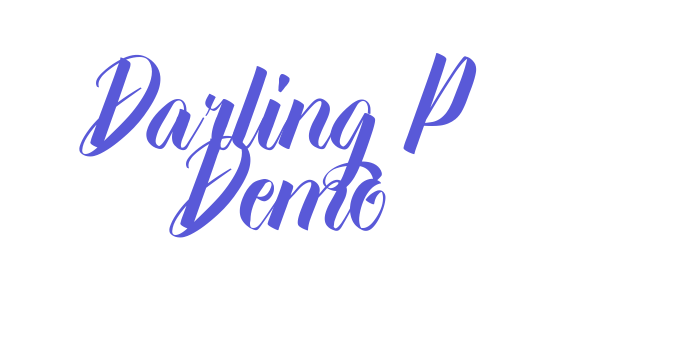 Darling P Demo Font Download