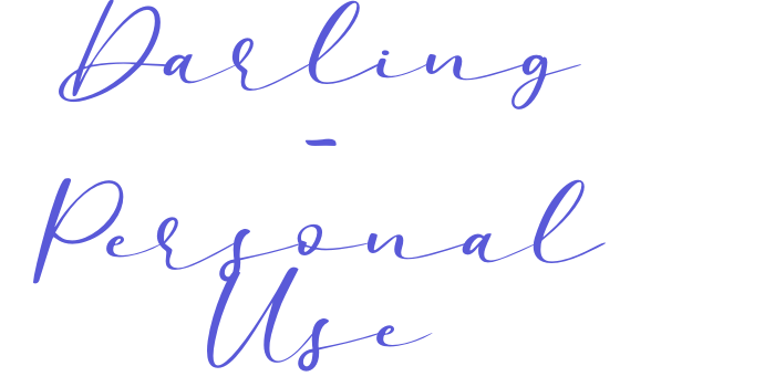 Darling – Personal Use Font Download