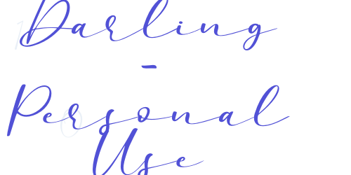 Darling – Personal Use-font-download
