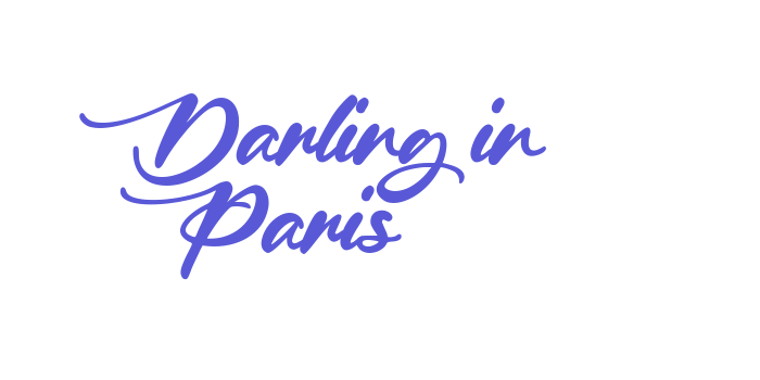 Darling in Paris Font Download