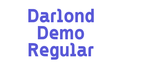 Darlond Demo Regular font free