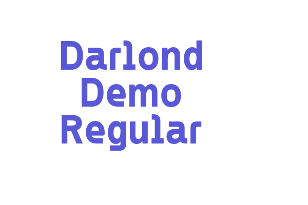 Darlond Demo Regular Font