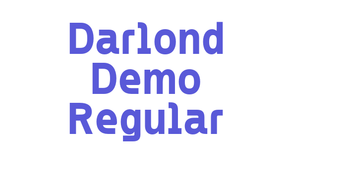 Darlond Demo Regular Font Download