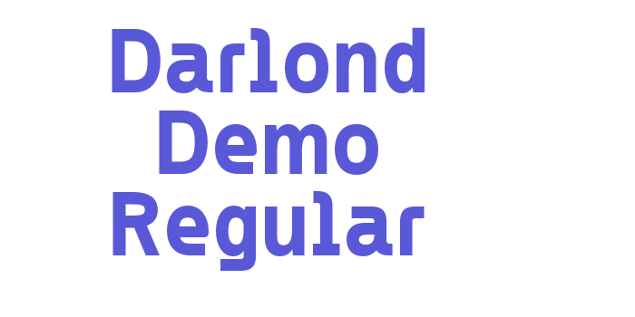 Darlond Demo Regular Font