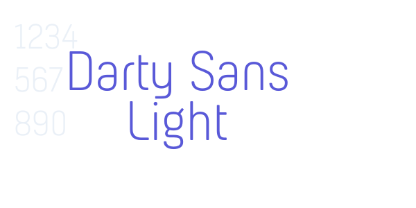 Darty Sans Light font free