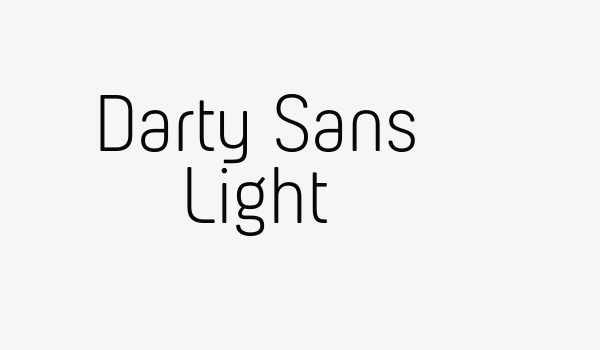 Darty Sans Light Font