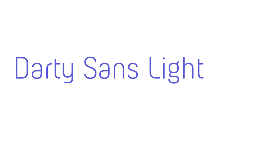 Darty Sans Light Font Download