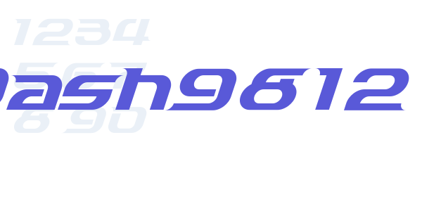 Dash9812 font free