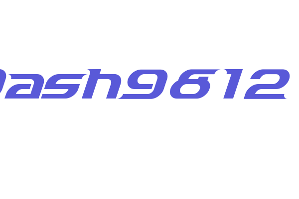 Dash9812 Font