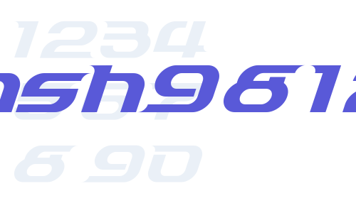 Dash9812 Font