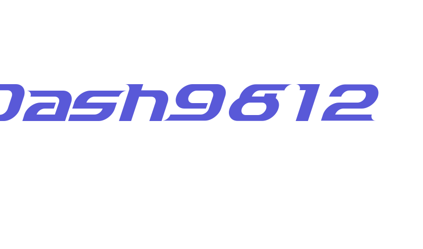 Dash9812 Font