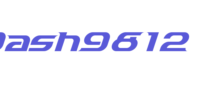 Dash9812 Font Download