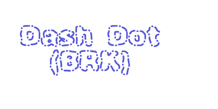 Dash Dot (BRK) Font Download