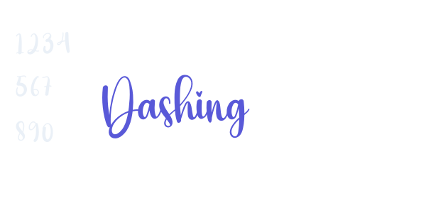 Dashing font free