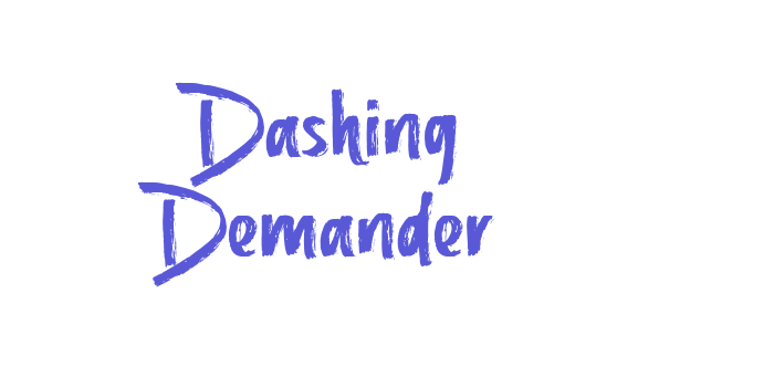 Dashing Demander Font