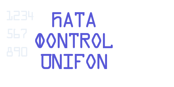 Data Control Unifon font free