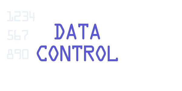 Data Control font free