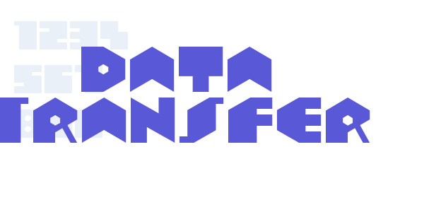 Data Transfer font free