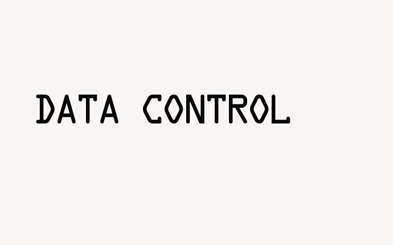 Data Control Font