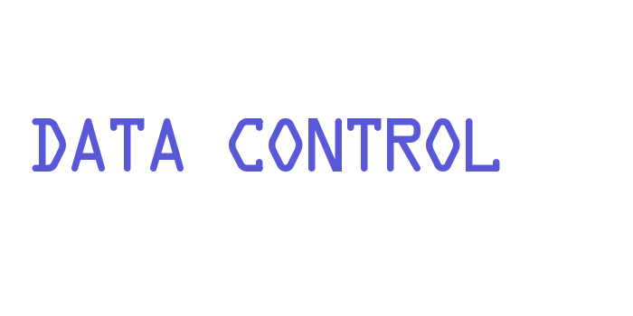 Data Control Font Download