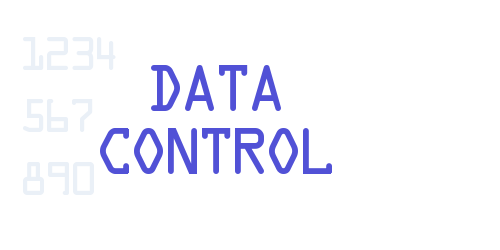 Data Control-font-download