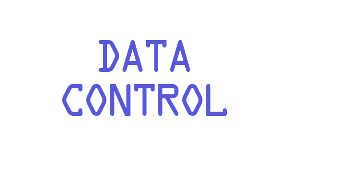 Data Control Font