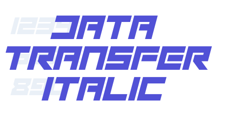 Data Transfer Italic-font-download