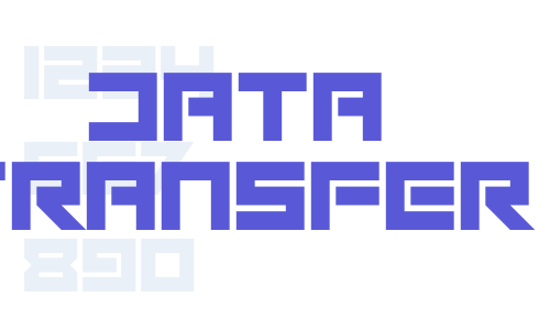 Data Transfer Font