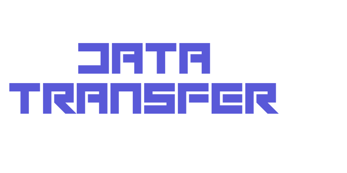 Data Transfer Font Download