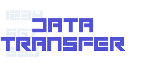 Data Transfer-font-download