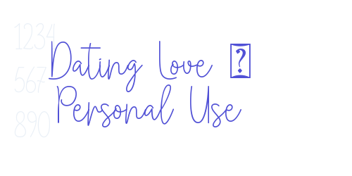 Dating Love – Personal Use-font-download