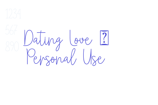 Dating Love – Personal Use