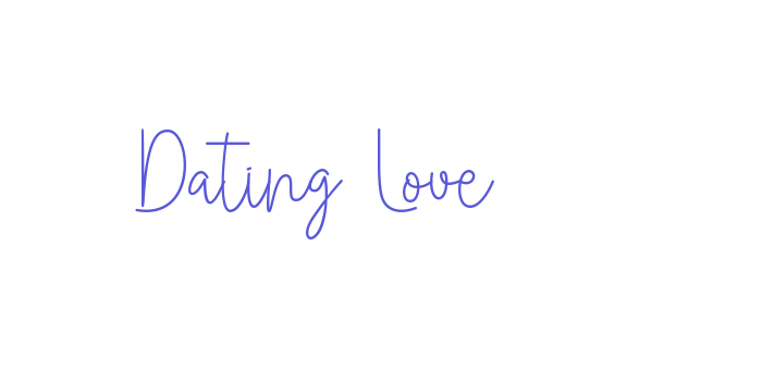 Dating Love Font