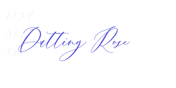 Datting Rose font free